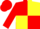 Silk - Red body, yellow quartered, red arms, red cap, yellow hooped