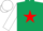 Silk - Dark Green, Red star, White sleeves and cap