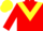 Silk - Red, yellow chevron and cap