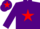 Silk - Purple, red star, purple cap, red star