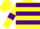 Silk - Yellow body, purple hooped, yellow arms, purple armlets, yellow cap, purple hooped
