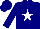 Silk - Navy, white star