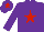 Silk - Purple, red star and star on cap