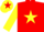 Silk - Red, Yellow star and sleeves, Yellow cap, Red star