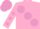 Silk - Pink, large Mauve spots, Pink sleeves, Mauve spots, Mauve cap