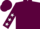 Silk - Maroon, white stars on sleeves