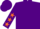 Silk - Purple, orange stars on sleeves
