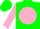 Silk - Green, Pink Ball, Pink Sleeves, Green Cap