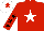 Silk - Red, white star, red sleeves, black stars, white cap, red star