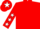 Silk - Red, white stars on sleeves, red cap, white star