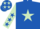 Silk - Royal blue, light green star, light green sleeves, royal blue stars and cap