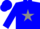 Silk - Blue body, grey star, blue arms, grey diaboloes, blue cap