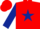 Silk - Red, Dark Blue star and sleeves