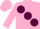 Silk - Pink, large maroon spots