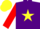 Silk - Purple, yellow star, red sleeves, yellow cap