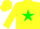 Silk - Yellow, Green star, Yellow sleeves and cap