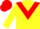 Silk - Yellow, red chevron, yellow sleeves, red cap