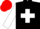 Silk - Black, white maltese cross and sleeves, red cap