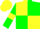 Silk - Yellow body, green quartered, green arms, yellow armlets, yellow cap