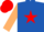 Silk - Royal Blue, Red star, Beige sleeves, Red cap