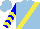 Silk - Light blue, yellow sash, yellow chevrons on blue sleeves, light blue cap