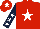 Silk - Red, white star, dark blue sleeves, white stars, red cap, white star