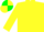 Silk - Yellow body, yellow arms, yellow cap, green quartered