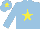 Silk - Light blue, yellow star and star on cap