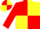 Silk - Red and yellow quartered