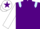 Silk - Purple, light blue epaulettes, white sleeves, white cap, purple star