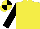 Silk - Yellow body, black arms, yellow cap, black quartered