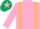 Silk - Pink, beige braces, dark green cap, pink star