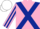 Silk - Pink, dark blue cross belts, striped sleeves, white cap
