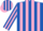Silk - ROYAL BLUE and PINK stripes