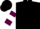 Silk - Black, white 'v', maroon bars on slvs