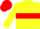 Silk - Yellow and red thirds, red hoop on yellow sleeves, red cap