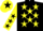 Silk - Black, Yellow stars, Yellow sleeves, Black stars, Yellow cap, Black star