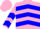 Silk - Pink, blue chevrons