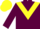 Silk - Garnet body, yellow chevron, garnet arms, yellow cap