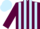 Silk - Garnet body, light blue striped, garnet arms, light blue cap