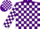 Silk - Purple and white blocks