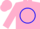 Silk - Pink, blue circle, pink cap
