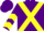 Silk - Purple, yellow cross belts, chevrons on sleeves