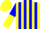 Silk - Yellow body, blue striped, blue arms, yellow halved, yellow cap, blue striped
