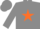 Silk - Grey body, orange star, grey arms, grey cap
