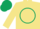 Silk - Khaki, hunter green circle, hunter green cap