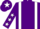 Silk - Purple, white braces, purple sleeves, white stars, purple cap, white star