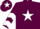 Silk - Maroon, White star, chevrons on sleeves, Maroon cap, White star