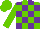 Silk - Light green and purple check