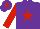 Silk - Purple, red star & sleeves, red star on cap